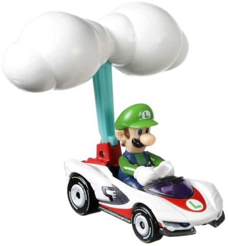 Hot Wheels Mario Kart Luigi P-Wing Cloud Glider