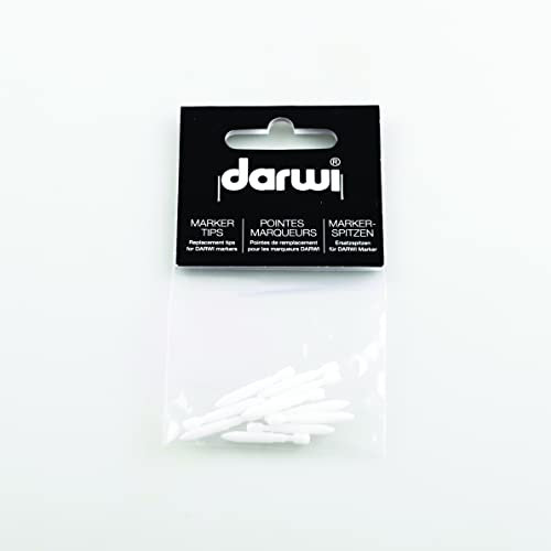 DARWI - DA0220010001C - 10 Pointes de Remplacement pour Marqueur ACRYL OPAK 1mm