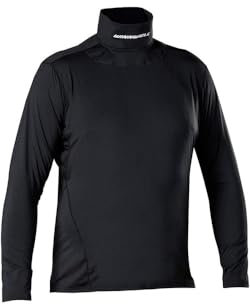 Winnwell Hockey Neck Guard Shirt - Schnittfestes Shirt, ideal für Eishockey Nackenschutz & Hockey Torwart Nackenschutz, Schwarz (Mittel)