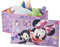 Idea Nuova Disney Minnie Mouse Collapsible Toy Storage Bench and Ottoman – Durable and Functional, 14.5 H x 14.5 D x 25 L, Perfect for Kids' Rooms