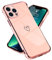 Micoden for iPhone 13 Pro Max Case Cute Girls Silicone Heart Pattern Design Cases Fashion Plating Edge Ultra Thin Shockproof Protective Bumper Phone Case for iPhone 13 Pro Max Pink