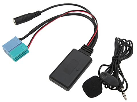 Adaptador Bluetooth AUX IN de 6+8 Pines con micrófono Manos Libres de Repuesto para Fiat Bravo para VISTEON Radio Desde 2007 para FIAT Bravo hasta 2007 OEM CD MP3 Radio