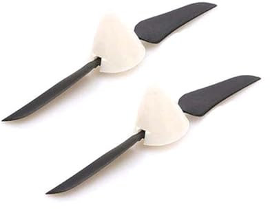 Zubehör für Drohnen 2 STÜCKE 4,5 x 3/5,1 x 3,1/5,5 x 3,3 Mini Faltpropeller Spinner Blende 2mm Faltbares Paddel mit Prop Cover for RC Glider Fixed-Wing austauschbar ( Color : 2pcs 5.1x3.1 forward )