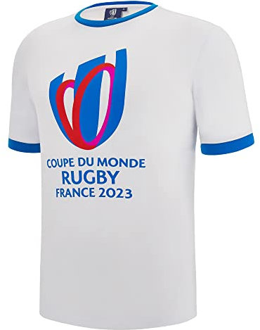 Macron RWC 2023 Rugby World Cup Logo Tee White