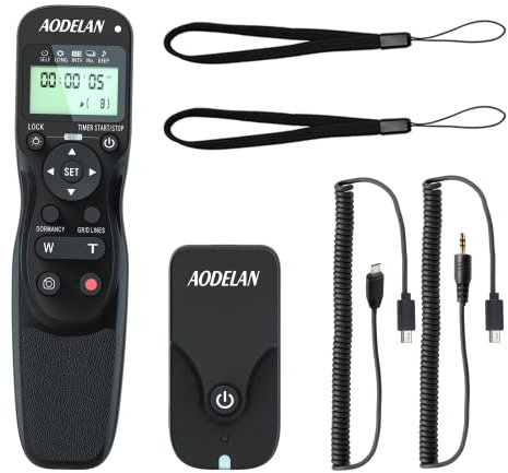 AODELAN Kabelloser Auslöser Timer Zoom Controller Kamera Fernbedienung für Sony A7, A7R, A7S, A99 II, A5000, A6000, A6100, A6300, A6400, A6500, A6600, ZV-1, RX100 VII