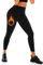 Leafigure Thermo Leggings Damen High Waist, Blickdicht Schwarze Fleece Leggings für Sport Gym Yoga S-M