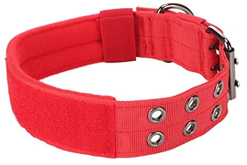 Hundehalsband, Atmungsaktives, Sicheres Haustierhalsband aus Nylon, Verstellbar für das Training (L)