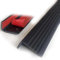 NILZA L-förmige Treppenkantenprofil Winkelprofil 4×2.5 cm Treppenprofil PVC Kunststoff Eckenschutz Anti-Rutsch Treppenkante Selbstklebend Kantenschutz 100cm (Color : Black)