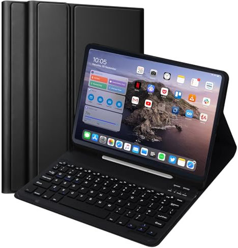 Case with Keyboard for Samsung Galaxy Tab S6 Lite- (UK layout) Bluetooth Keyboard For Galaxy S6 Lite Tablet, Keyboard Case for Samsung Tab S6 Lite 10.4” 2024/2022/ 2020