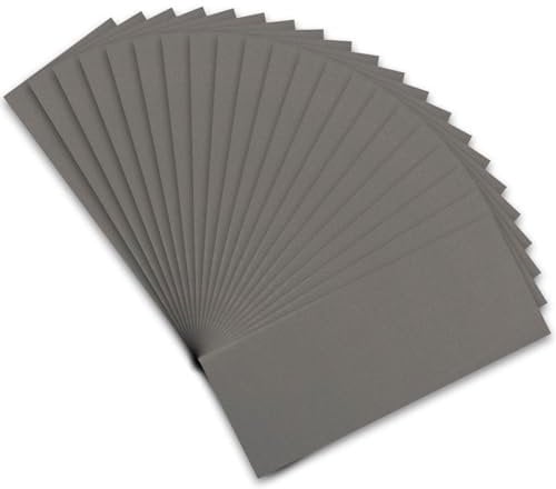STEBRUAM Profi Schleifpapier Set 2000 Körnung, 21 Stück Nass und Trocken Schleifpapier für Auto/Holzmöbel/Stein/Lack/Metall/Glas, 23 x 9 cm Schmirgelpapier