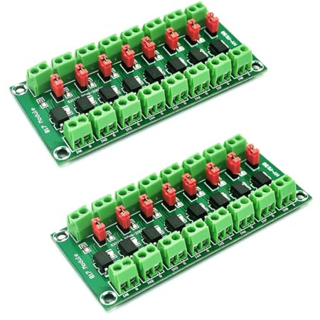 Hailege 2pcs PC817 8 Kanal Optokoppler Isolationsmodul 817 Spannungsisolierung Spannungswandler Modul 3,6-30V Lichtschrank isoliertes Modul (2/4/8 Kanal optional)