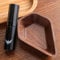KNODOS Coffee Bean Dosing Cup with RDT Spray Bottle Premium Dosing Vessel and Bean Spritzer Set - Single Dose Measuring Tray Kit/Coffee Lover Gift, D2024 (Walnut Wood Bowl)