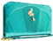 The Little Ariel Mermaid Coquillages Brillants Porte-Monnaie/Portefeuille Pochette pour Téléphone, Poche à Monnaie & Porte-Carte, Vert