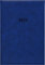 Zettler - Buchkalender 2025 blau, 14,5x21cm, Taschenkalender mit 392 Seiten im wattiertem Kunststoffeinband, 1 Woche auf 1 Seite, Tages- und Wochenzählung und internationales Kalendarium