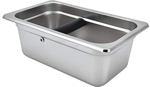 Cocoarm Récipient à Marc de café, Seau à Résidus, Poubelle, Grande Boîte à café en Acier Inoxydable avec Grande capacité pour Les Maisons et Les Cuisines (Boîte à scories (rectangulaire