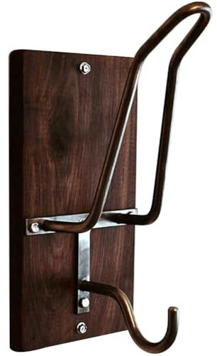 Gatuida Wall Hanging Hook Wall Mounted Rack Mount Helmet Holder Hanger Hat Helmet Bike Rack Storage Key Hook Metal Hook Motorcycle Clothing