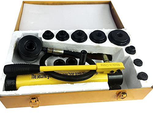 HOARLICN Perforatrice hydraulique 8 T - 22-60 mm - Pour tôle hydraulique manuelle - Avec pompe - Pour une variété de matériaux