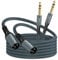Twozoh Cavo Audio Jack 6,35 mm a XLR Maschio 3 pin 0,3 metri 2 Pezzi, Intrecciato XLR maschio a 1/4 TRS Cavo stereo per chitarra (professionale/HiFi)