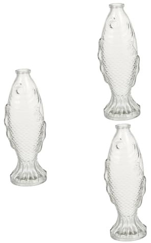 Anneome 3st Fisch Förmige Glasflasche Wasserkaraffe Flasche Mit Fischkorken Bier Großes Fischglas Wasserkrug in Fischform Fischförmige Blumenvase Anlage Blumentöpfe Masse Whisky-dekanter