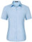 Stamain Chemise Bleu Femme Solide Blouse Manche Courte Cintré Femme Basique et élégant Hauts avec Boutons L