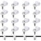 50 Pack 1/4 Inch Rope Light Clips Plastic Cable Clips Outdoor Wire Wall Clips White P-Style Mounting Clips with Screws, Cable Management Clips Organizer for Light, Wall, Electric Wires