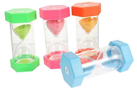 IMIKEYA 4er-Set Sanduhren – Dekoratives Glasspielzeug Für Kinder Kreative Schreibtischdekoration