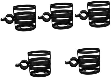 BESPORTBLE 5pcs Bicycle Water Cup Holder Cycling Water Bottle Holder 1pcs (black) Bike Drink Bottle with Pump Cages Portavasos Carrier Scooter Bicycle Water Holder Racks Bottles Grip Plastic