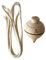 Toupie en Bois avec Corde 9 x 6 cm Scalpers Home