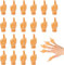 GIUSOBG Tiny Hands Mittelfinger Puppets 20 Stück Mittelfinger Puppets Fingerpuppen Mini Hände Mittelfinger Tiny Hands Mini Finger für Zaubertricks Haustiere Weihnachten Spiele Party