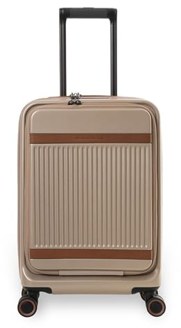 The Chesterfield Brand mit Laptopfach Zuna Trolley with Frontpocket Champagne Taupe 55cm