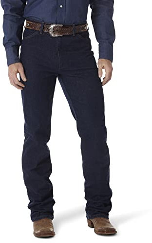 Wrangler Herren Cowboy Cut Slim Fit Stretch Boot Cut Jeans, Navy Stretch, 34W / 36L