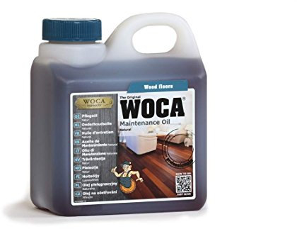WOCA Denmark Maintenance Oil Pflegeöl Natur 5 L (2 x 2,5 L) - Pflegeöl für Parkett & Holz im Innenbereich