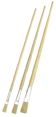 Strichzieher Künstlerpinsel - 3er Set - helle Chinaborste - langer Stiel