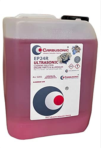 Ultrasonic Cleaning Fluid for tanks baths machines removes dirt, grease and grime from carburettors and engine parts 5 lt