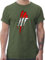 T-Shirt Herren - Länder Fahnen und Flaggen - Österreich Krallenspuren - XXL - Army Grün - österreich Fanartikel Country Austria Shirt oesterreich Tshirt Fahne Shirts Fussball t-schirts fußball