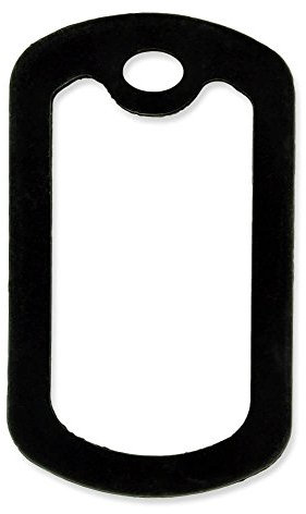 pinmart 's Military Style Dog Tag Silikon Schalldämpfer – wählen Sie Ihre Anzahl und Farbe., unisex, schwarz