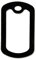 pinmart 's Military Style Dog Tag Silikon Schalldämpfer – wählen Sie Ihre Anzahl und Farbe., unisex, schwarz