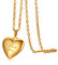 JewelryWe Schmuck Edelstahl Foto Medaillon zum Öffnen Photo Bilder Amulett Gold Love You Herzanhänger Halskette Kette mit Anhänger für Damen Mädchen - Kostenlose Gravur