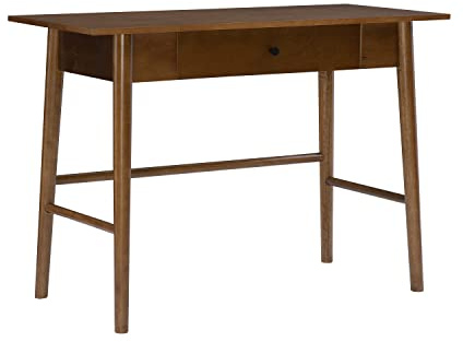 Melissa Mid Century Walnut Schreibtisch von Linon