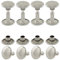 GETMORE Parts Hohlnieten Doppelkopf, Doppelhohlnieten, Doppel-Niet, Stahl, zweiteilig - ab 100 Stück, Silber vernickelt, 6 mm