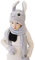 KS Tools Winter Warme Mütze 3-in-1 Hüte - Vlies Schön Sanft Kappen Schal Handschuhe mit Kaninchenohren Bewegen zum Eltern Kind,Gray,Child