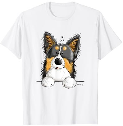 Lustiger Tricolor Border Collie für Hundefreunde T-Shirt