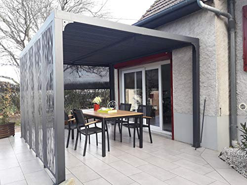 Habrita pergola bioclimatica 7,20m² grigio antracite per24r30mbi