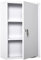 kleankin Armoire à Pharmacie 2 étagères 3 Niveaux verrouillable dim. 40L x 18l x 60H cm 2 clés métal Blanc