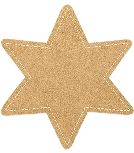 Logbuch-Verlag 200 Sterne Weihnachten Aufkleber auf Rolle Sternaufkleber Etiketten in Kraftpapier-Optik braun - Stern Weihnachtssticker