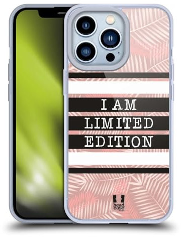Head Case Designs Edizione Limitata Nero E Rosa Custodia in Gel [Protezione di Grado Militare] Compatibile con Apple iPhone 13 PRO E Compatibile con MagSafe