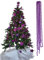 3m Bead Garland Luxury Christmas Tree & Room Decoration 8mm Bead 3m Chain (Dark Purple)