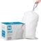 Code N (200 Count) Heavy Duty Trash Bags 1.2 Mil THICK with Reinforced Drawstring 12-13 Gallon/45-50 Liter Compatible with simpleman Code N White Garbage Liners 1.2 Mil THICK Leak-Proof Tear Resistant