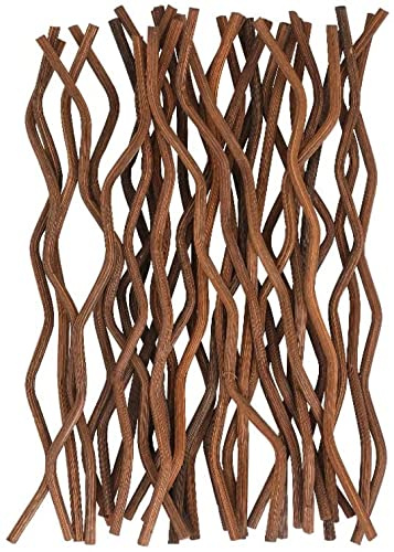 7Inch 100 Pcs Brown Wavy Rattan Reed Diffuser Sticks Fragrance Diffuser Replacement Refill Sticks