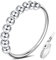 Anxiety Ring Silber 925 Stress Ring Damen Fidget Ring Damen,Stressring Silber Ringe 925 Frauen Angstring Silber Fidget Ring Spinner Ring Anxiety Ringe Verstellbar Ringe Für Frauen